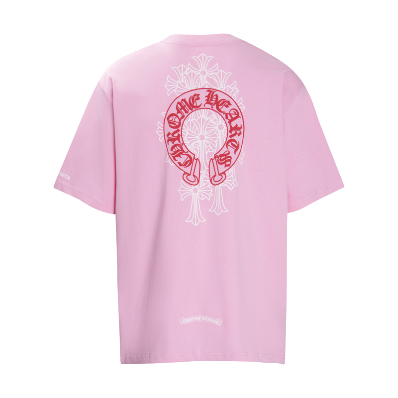 クロムハーツ 半袖 Tシャツ トップス 夏服 レッドホースシュー